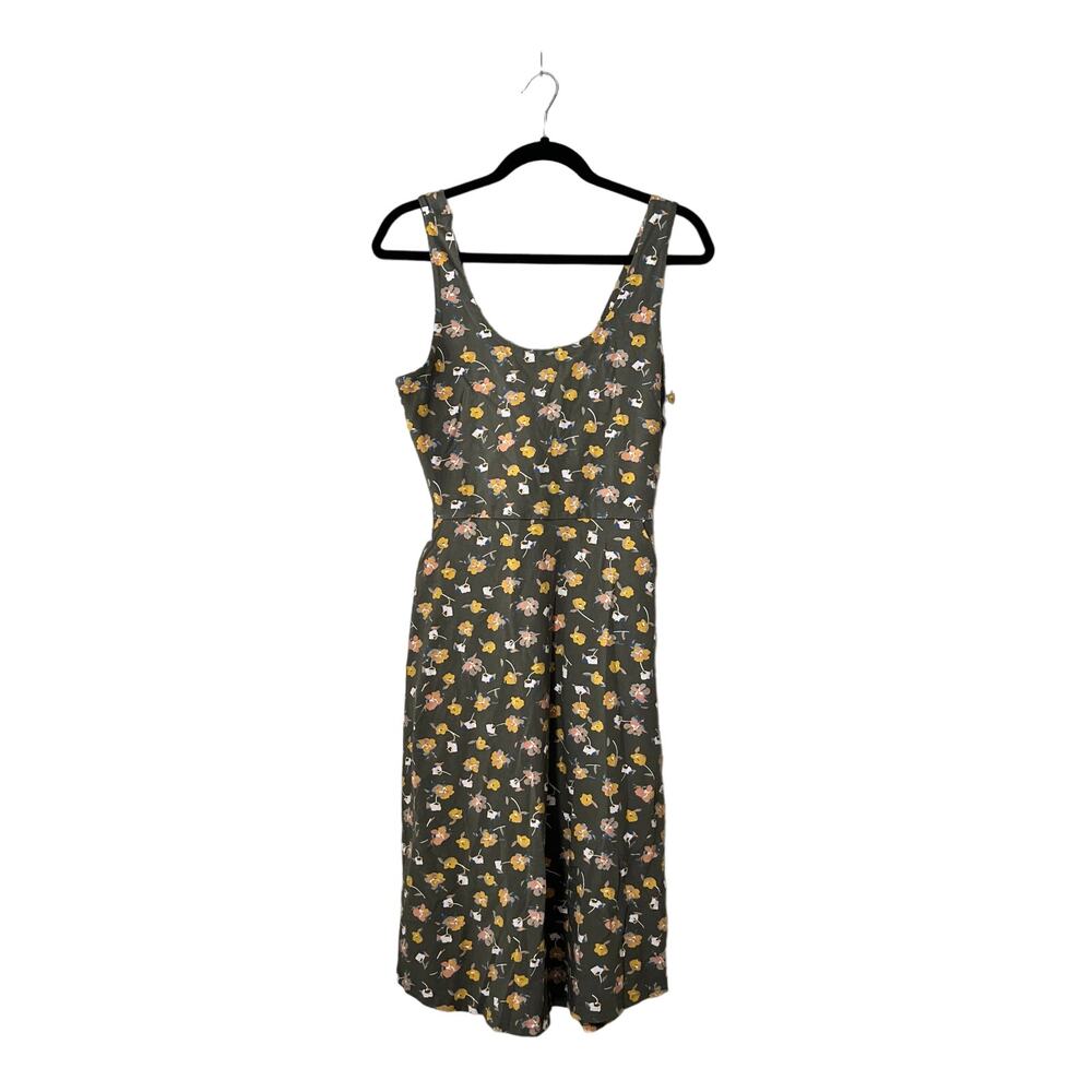 Pact Jolene Open Back Dress Floral Organic Cotton Stretch Medium